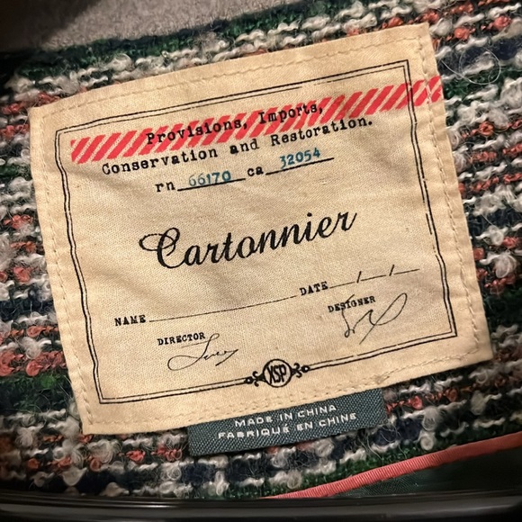 Anthropologie Boucle Confetti Cocoon Coat - Picture 9 of 9